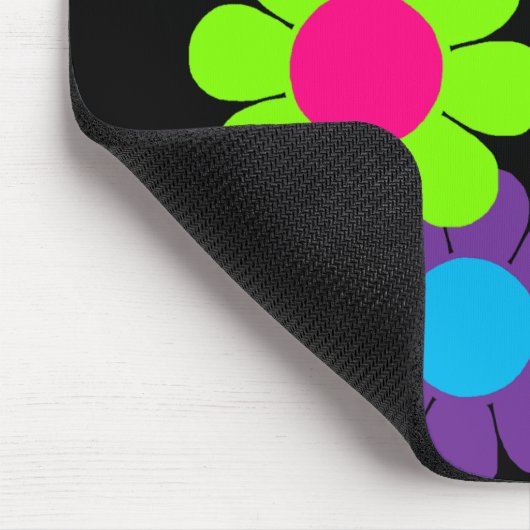 Anpassbarer 60er-Blume-Power Mousepad (Ecke)