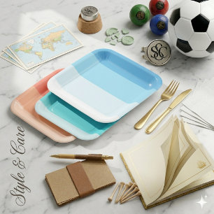 Anpassbarer 9" quadratischer Papier-Teller für Ver Pappteller