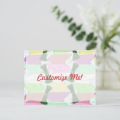 Anpassbarer Abschluss Ankündigungspostkarte (Stehend Vorderseite)