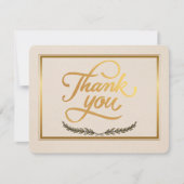 Anpassbarer Abschluss dank Karte (Vorderseite)