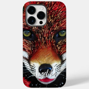 Anpassbarer Abstrakter Rot- und Goldfuchs Case-Mate iPhone 14 Pro Max Hülle