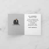 Anpassbarer Afro American Brother-in-law-Anzug C Karte (Innenseite)