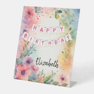 Anpassbarer Alles Gute zum Geburtstag Sockelschild