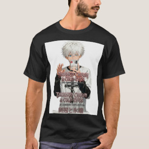Anpassbarer Anime-Junge mit Dornenkrone und kalten T-Shirt