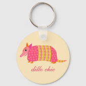 Anpassbarer Armadillo-Schlüsselanhänger Schlüsselanhänger (Vorderseite)