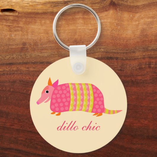 Anpassbarer Armadillo-Schlüsselanhänger Schlüsselanhänger (Vorderseite)
