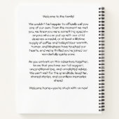 Anpassbarer, auf dem Gesetz basierender Eheführer Notizblock (Rückseite)