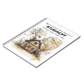 Anpassbarer, auf dem Gesetz basierender Eheführer Notizblock (Linke Seite)