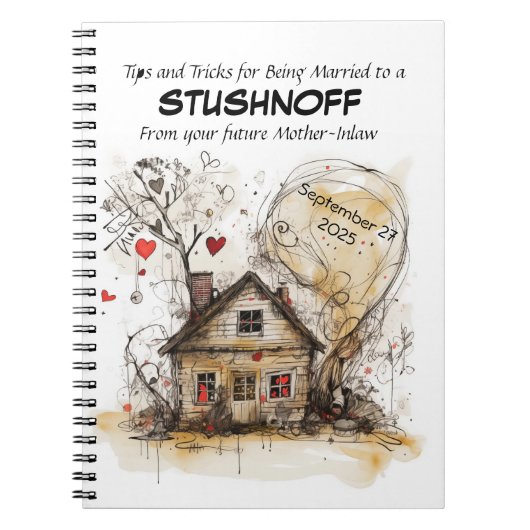 Anpassbarer, auf dem Gesetz basierender Eheführer Notizblock (Vorderseite)