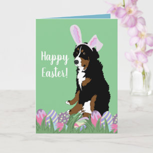 Anpassbarer Berner Sennenhund Ostern Karte