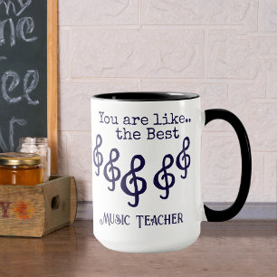 Anpassbarer Bester Musiklehrer Tasse