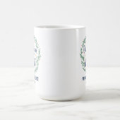 Anpassbarer Bibelvers Weihnachtskranz Kaffeetasse (Mittel)