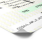 Anpassbarer Boarding-Pass Poster (Ecke)