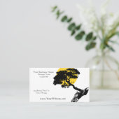 Anpassbarer Bonsai-Tree Visitenkarte (Stehend Vorderseite)