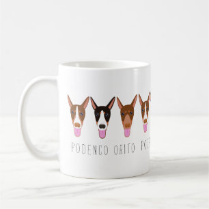 Anpassbarer Cartoon Podenco Orito Dog Kaffeetasse