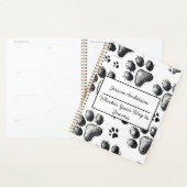 Anpassbarer Cat Lover Planner mit Paw Print Planer (Anzeige)