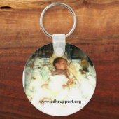 Anpassbarer CDH Awareness Schlüsselanhänger (Vorderseite)