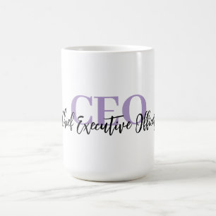 Anpassbarer „CEO“-Kaffeebecher — Personalisiertes Kaffeetasse