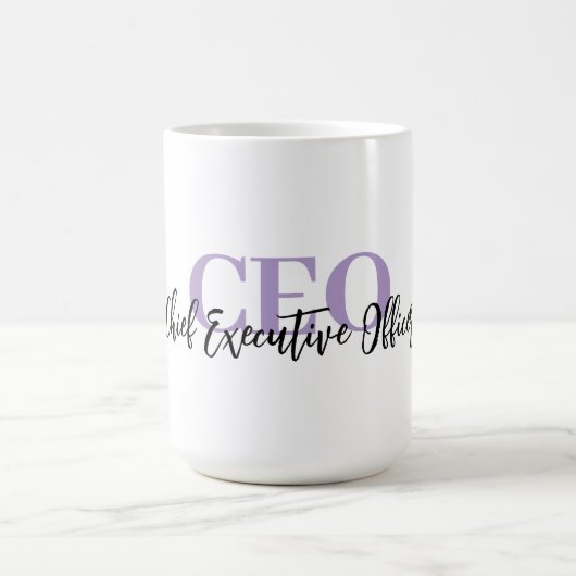 Anpassbarer „CEO“-Kaffeebecher — Personalisiertes  Kaffeetasse (Mittel)