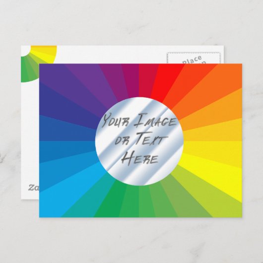 Anpassbarer Circle Frame: Sammlung von Frequenzen Postkarte (Vorne/Hinten)