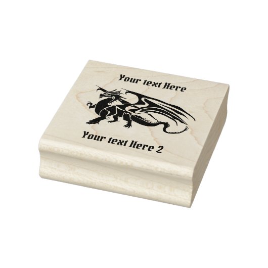 Anpassbarer Drache Gummistempel (Stempel)