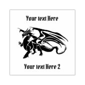 Anpassbarer Drache Gummistempel (Prägung)