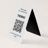 Anpassbarer Drei-QR-Code, beidseitig geklappt Visitenkarten (Vorderseite)