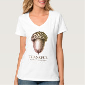 Anpassbarer Erntedank-Acorn-Grafik-T - Shirt (Vorderseite)