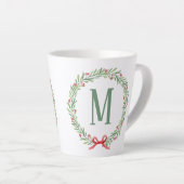 Anpassbarer Feiertagsbrief und Geschenkaufkleber  Milchtasse (Rechte Ecke)