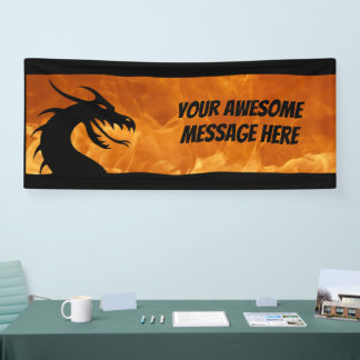Anpassbarer Feuerdrache Banner