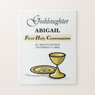 Anpassbarer, Firmpatin-First-Communion-Kelch Puzzle