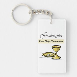 Anpassbarer, Firmpatin-First-Communion-Kelch Schlüsselanhänger