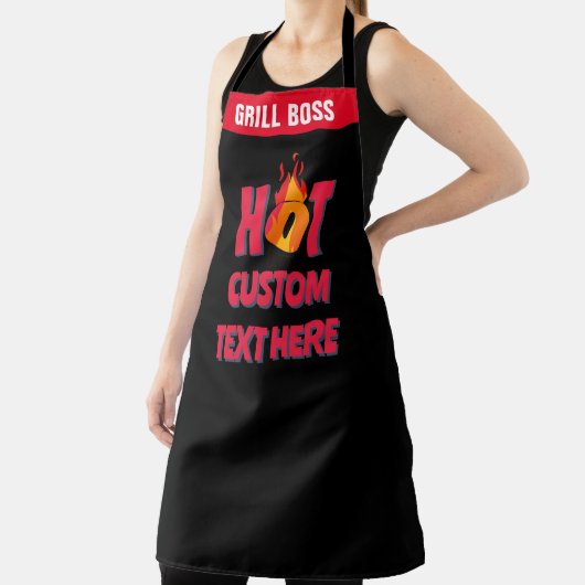 Anpassbarer FlammenHot-Koch Schürze (InSitu)