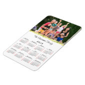 Anpassbarer Foto Name 2025 Kalender Magnet (Linke Seite)