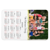 Anpassbarer Foto Name 2025 Kalender Magnet (Horizontal)