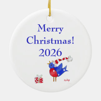 Anpassbarer Foto-Weihnachtsschmuck Keramik Ornament