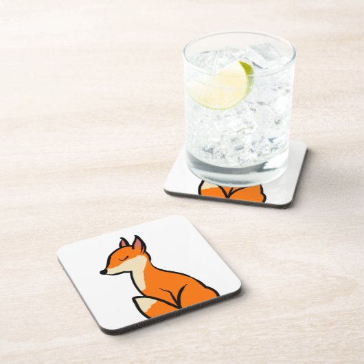 Anpassbarer Fox Getränkeuntersetzer (Rechte Seite)