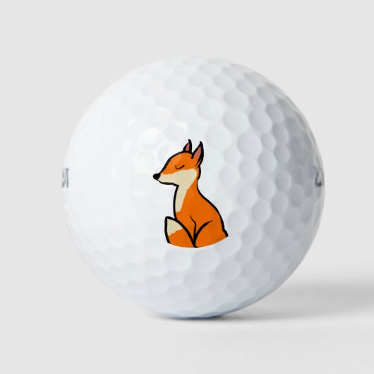 Anpassbarer Fox Golfball (Vorderseite)