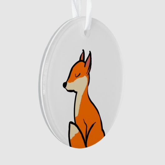 Anpassbarer Fox Ornament (Vorderseite)