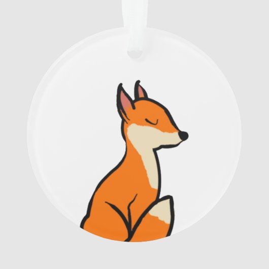 Anpassbarer Fox Ornament (Rückseite)