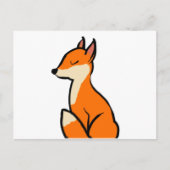 Anpassbarer Fox Postkarte (Vorderseite)