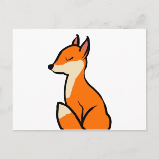 Anpassbarer Fox Postkarte (Vorderseite)