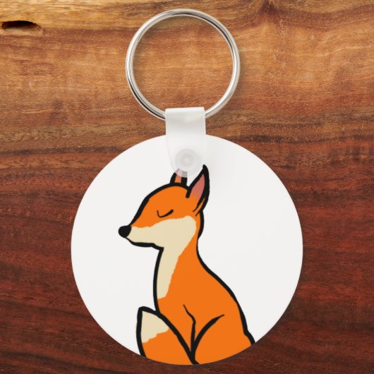 Anpassbarer Fox Schlüsselanhänger (Vorderseite)
