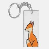 Anpassbarer Fox Schlüsselanhänger (Vorderseite links)
