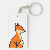 Anpassbarer Fox Schlüsselanhänger (Rückseite)