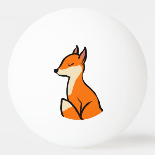 Anpassbarer Fox Tischtennisball (Vorderseite)