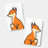 Anpassbarer Fuchs Ausweis (Vorder- & Rückseite)