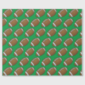 Anpassbarer Fußball Geschenkpapier (Flach)