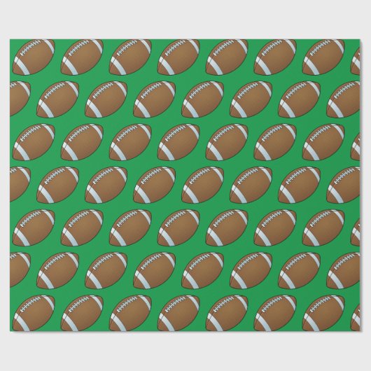 Anpassbarer Fußball Geschenkpapier (Flach)