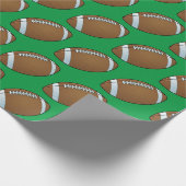 Anpassbarer Fußball Geschenkpapier (Ecke)